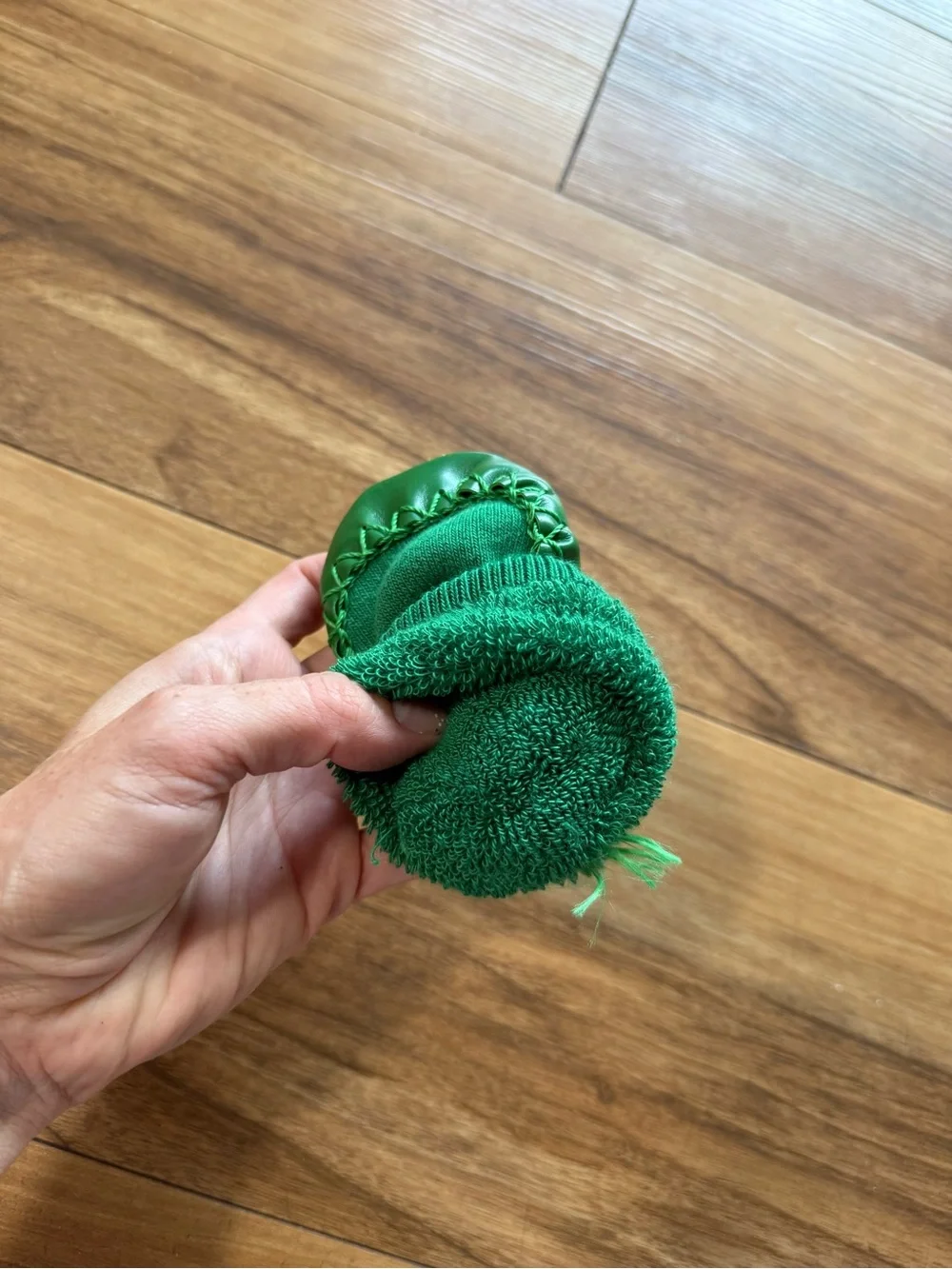 Hanna Andersson Swedish Moccasin Slippers Green Size 1-2